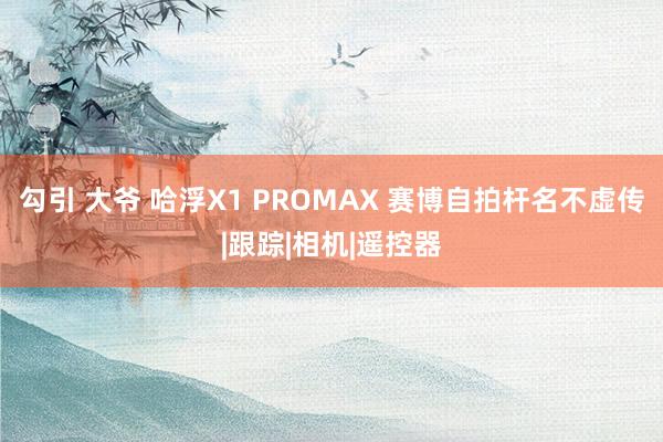 勾引 大爷 哈浮X1 PROMAX 赛博自拍杆名不虚传|跟踪|相机|遥控器