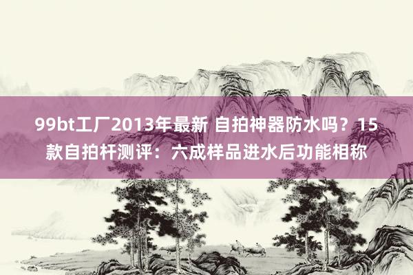 99bt工厂2013年最新 自拍神器防水吗？15款自拍杆测评：六成样品进水后功能相称